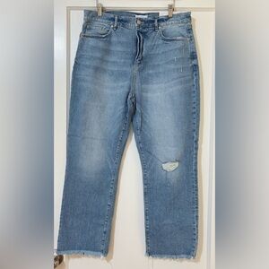 LOFT Straight Leg Jeans - Light Blue Denim